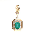 Emerald Diamond Pendant