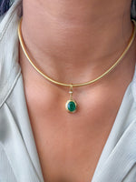 Diamond Emerald Pendant