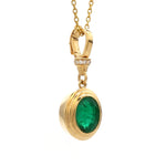 Diamond Emerald Pendant