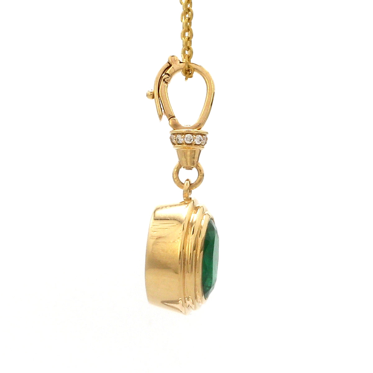 Diamond Emerald Pendant