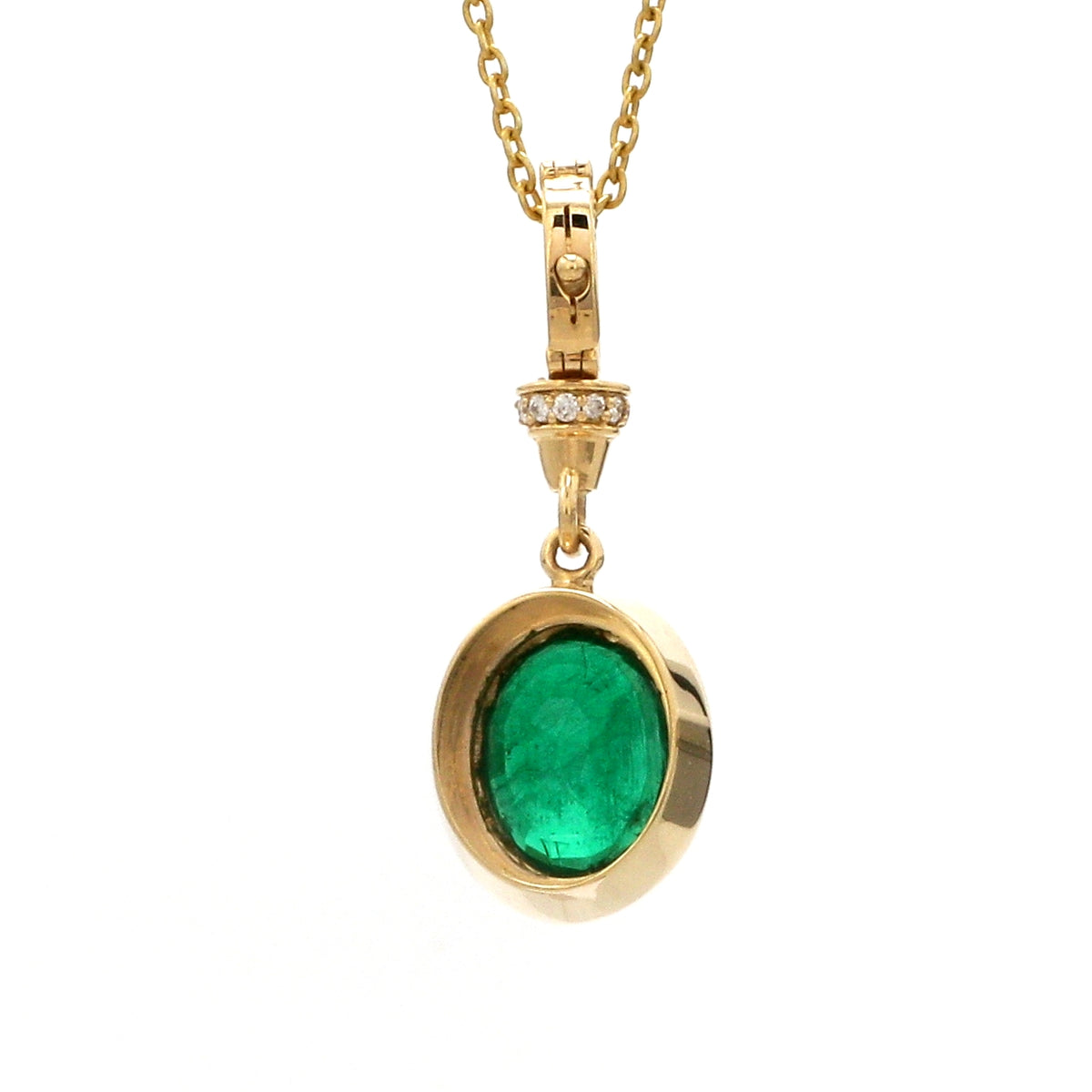 Diamond Emerald Pendant