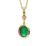 Diamond Emerald Pendant