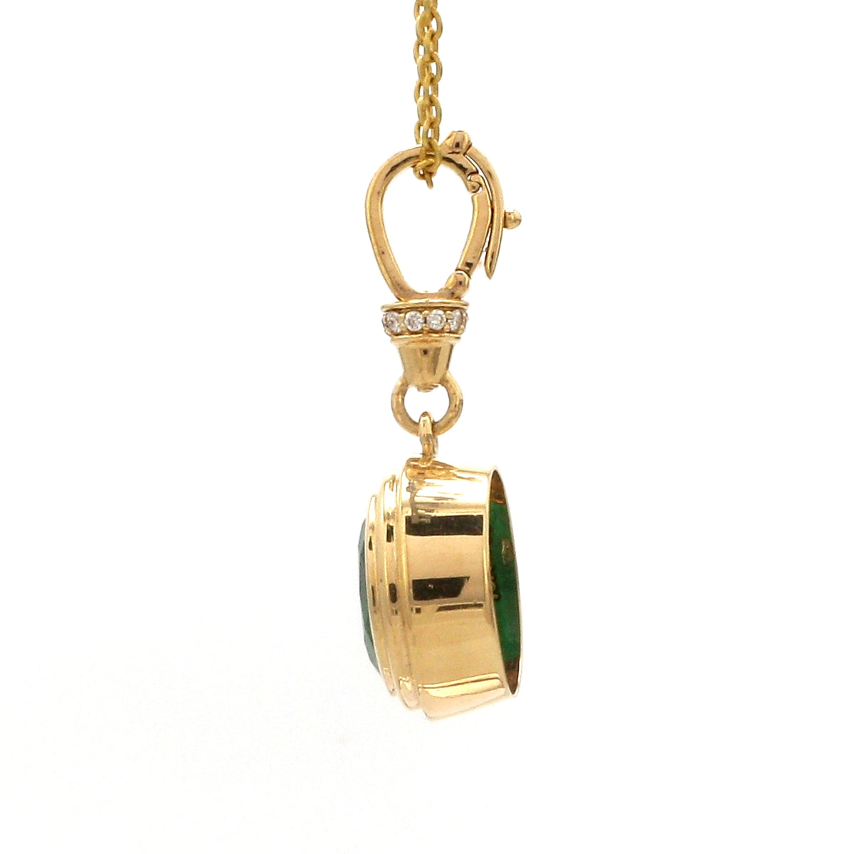 Diamond Emerald Pendant