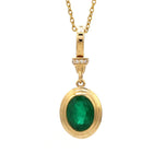 Diamond Emerald Pendant
