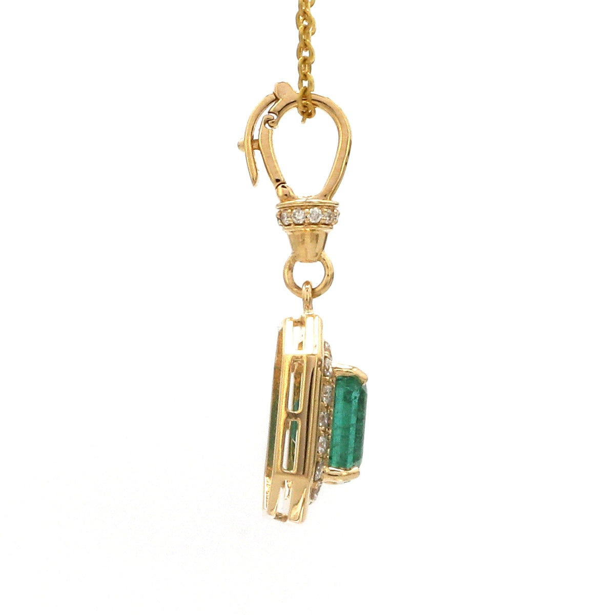 Diamond Emerald Pendant