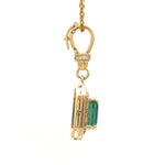 Diamond Emerald Pendant