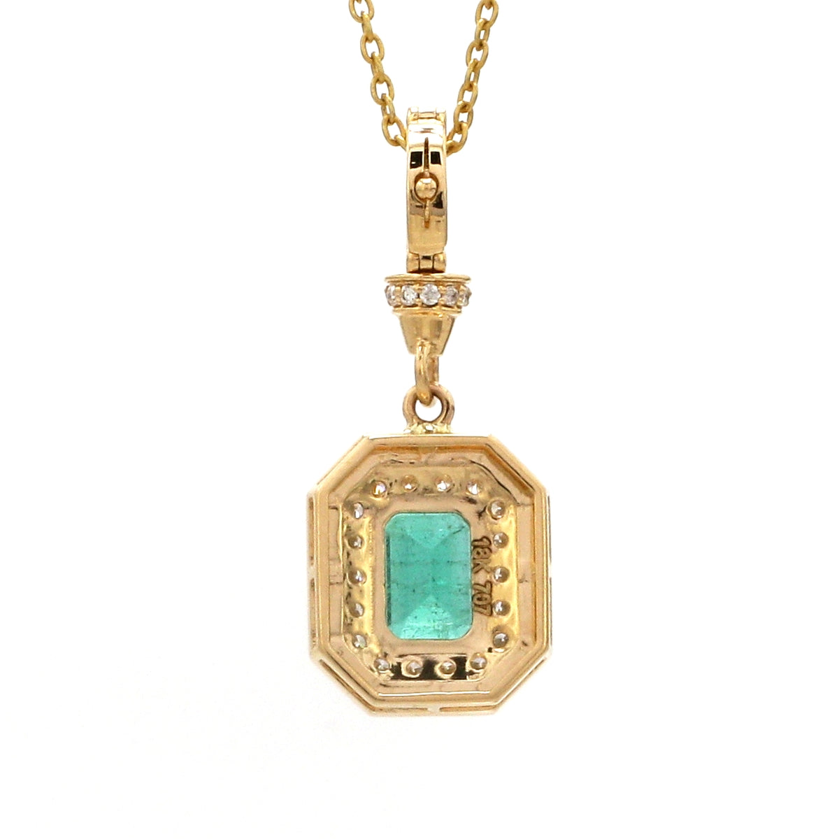 Diamond Emerald Pendant