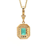 Diamond Emerald Pendant