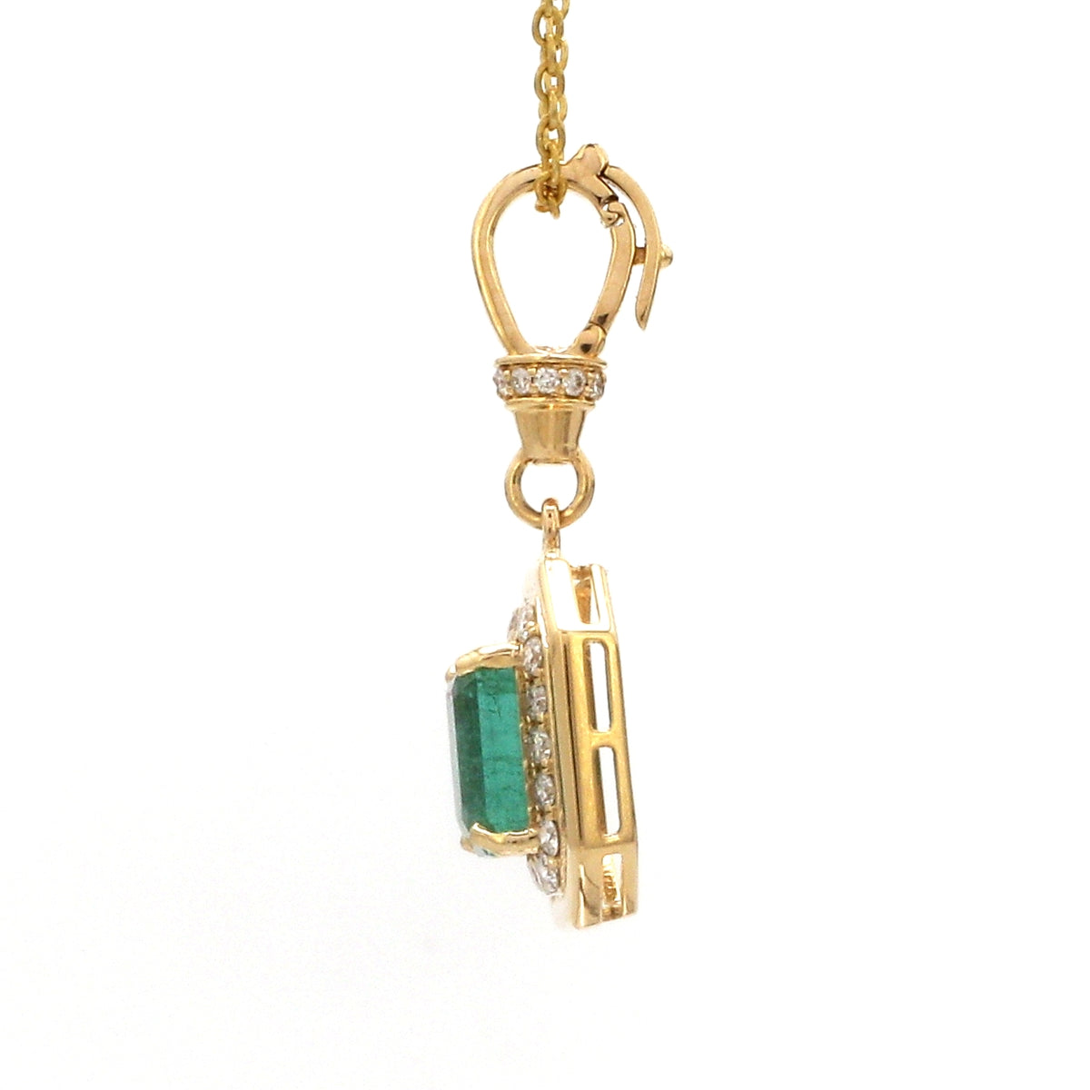 Diamond Emerald Pendant