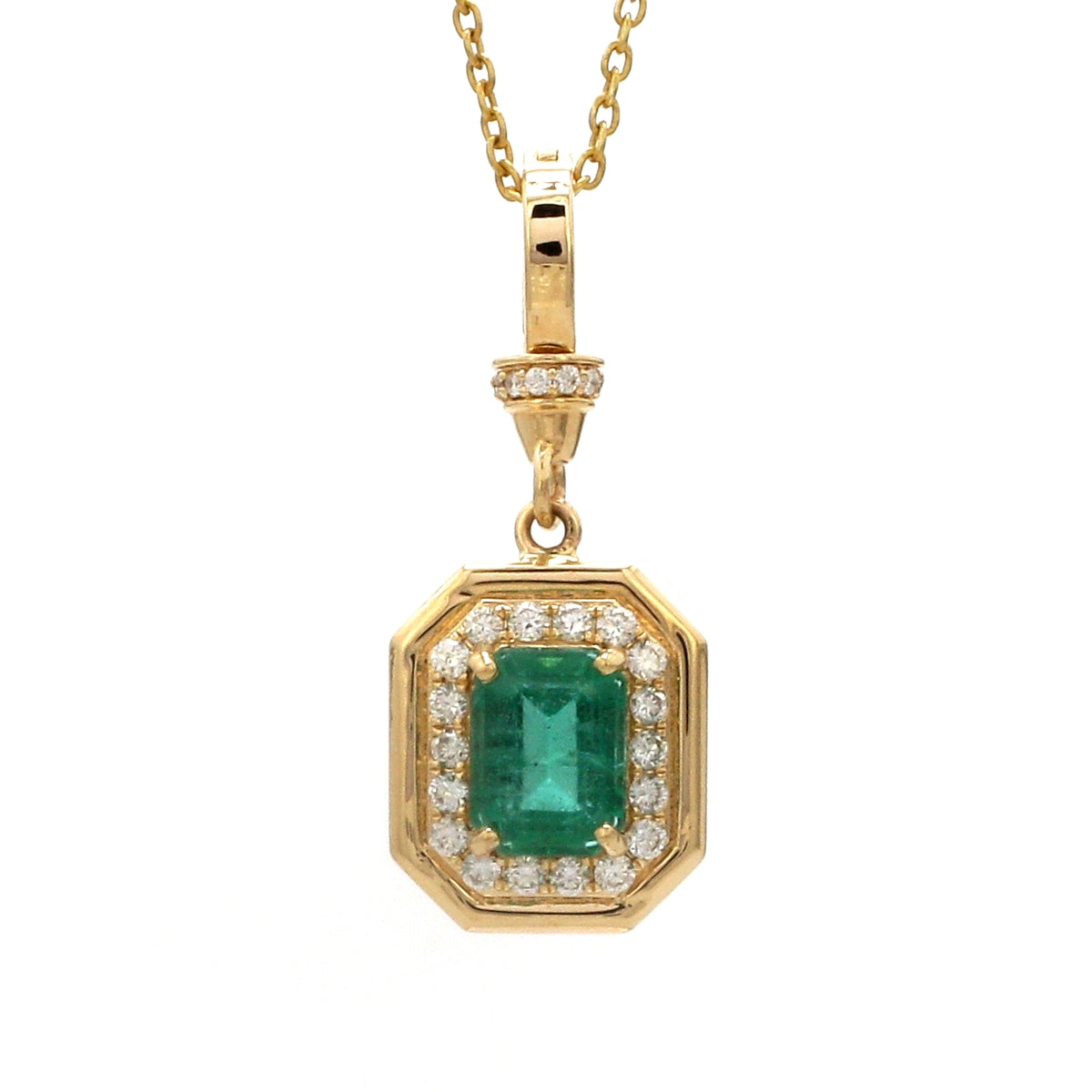 Diamond Emerald Pendant