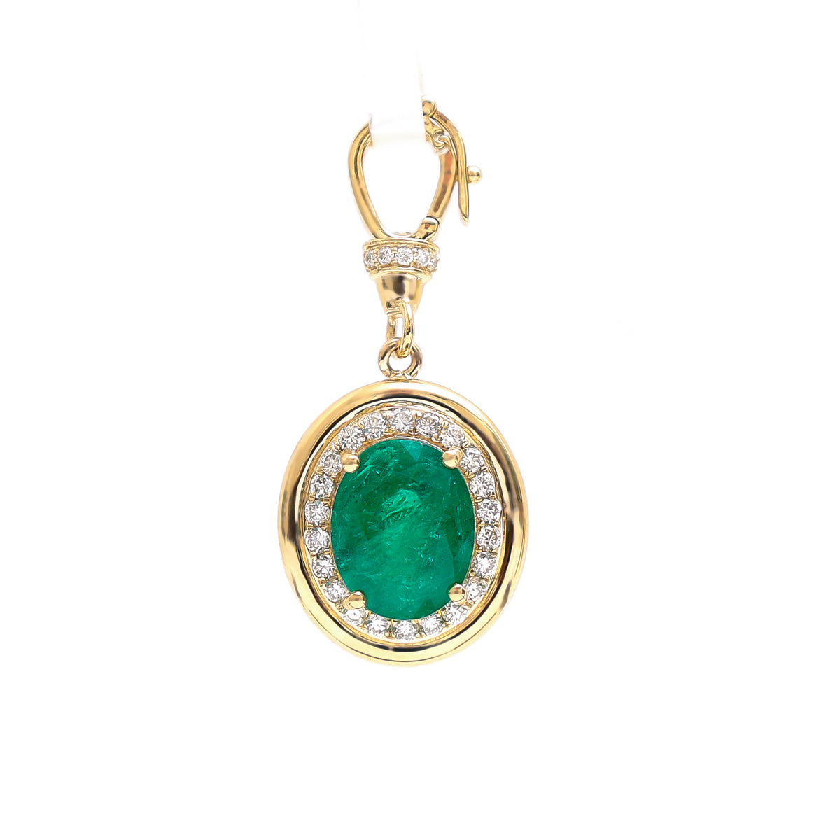 Emerald Diamond Pendant