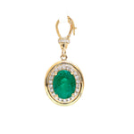 Emerald Diamond Pendant