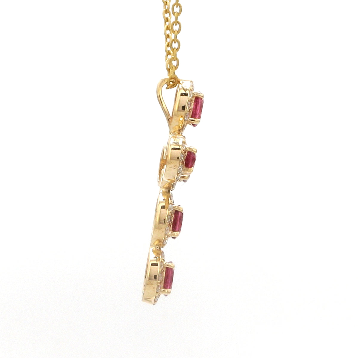 Diamond Rubillite Pendant