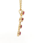 Diamond Rubillite Pendant