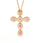 Diamond Rubillite Pendant