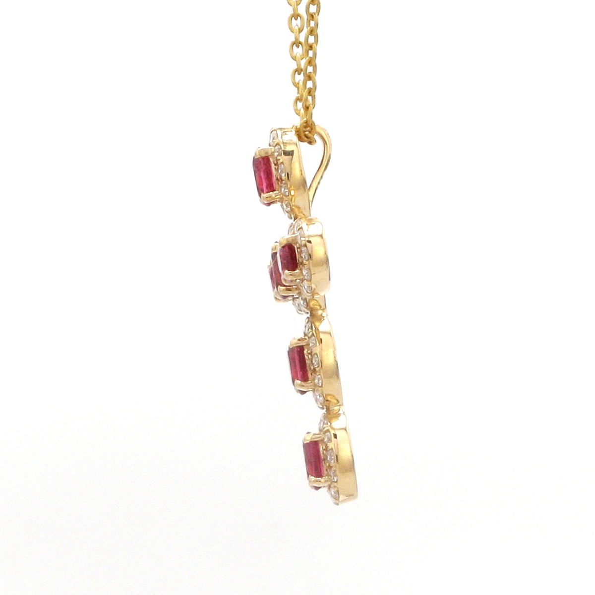 Diamond Rubillite Pendant