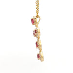 Diamond Rubillite Pendant