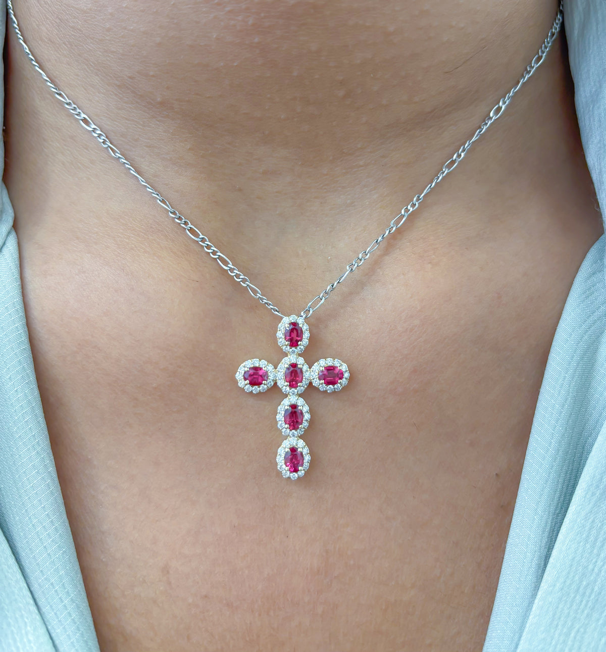 Ruby Diamond Pendant