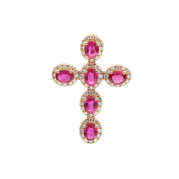 Ruby Diamond Pendant