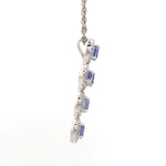 Diamond Blue Sapphire Pendant