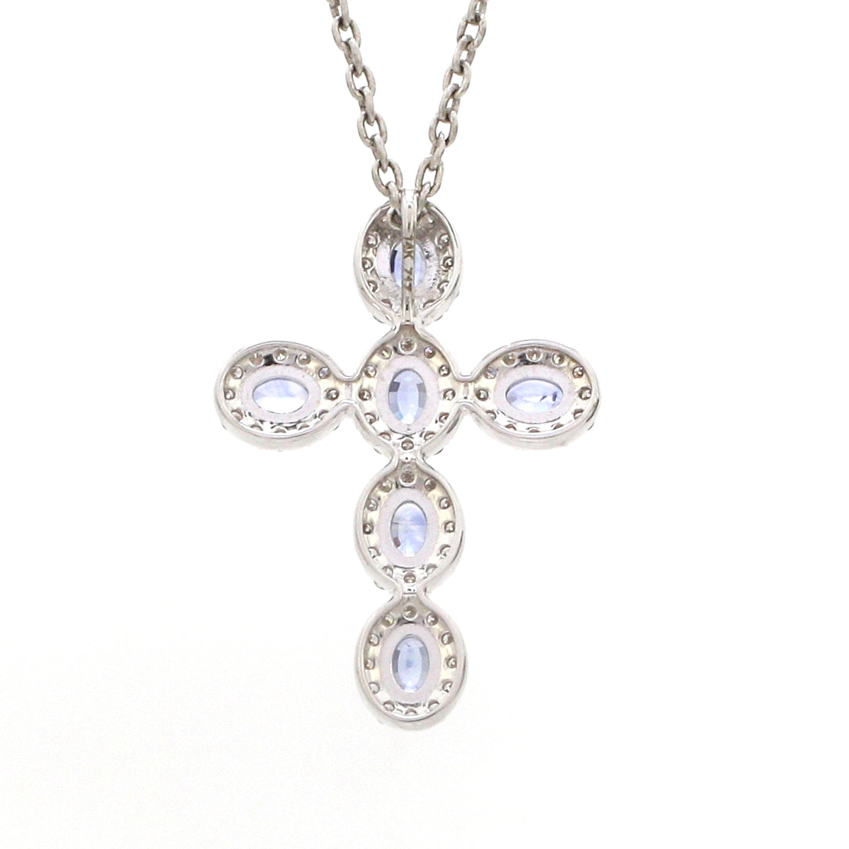 Diamond Blue Sapphire Pendant