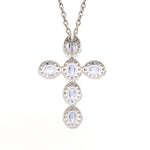 Diamond Blue Sapphire Pendant