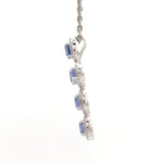 Diamond Blue Sapphire Pendant