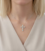 Diamond Blue Sapphire Pendant
