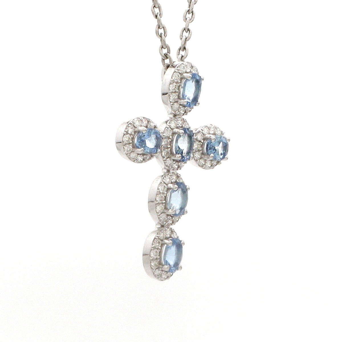Diamond Aquamarine Pendant