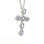 Diamond Aquamarine Pendant