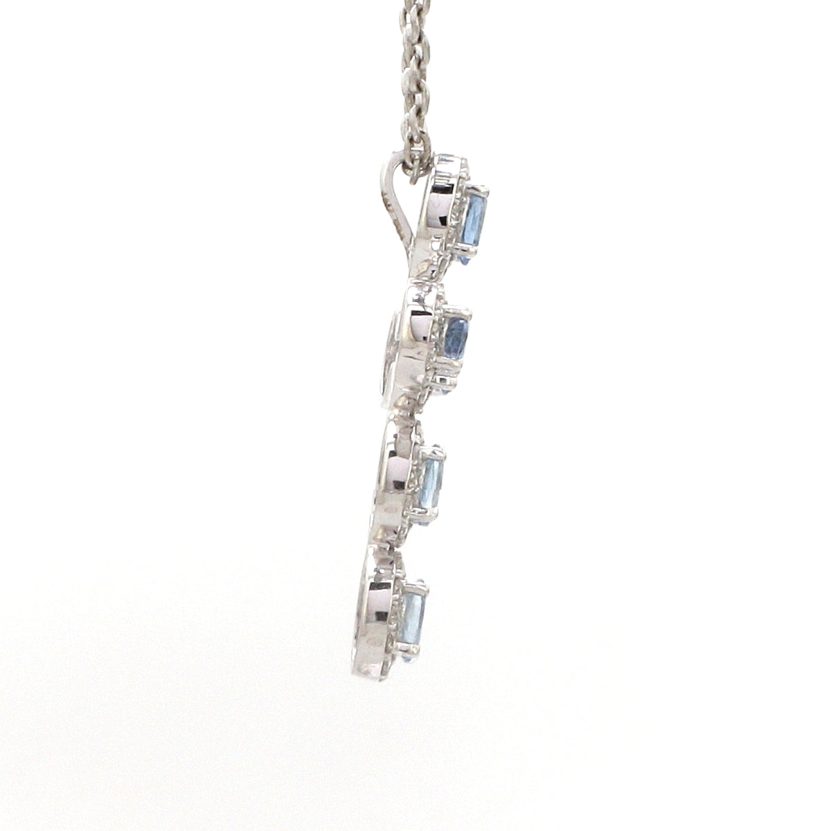 Diamond Aquamarine Pendant