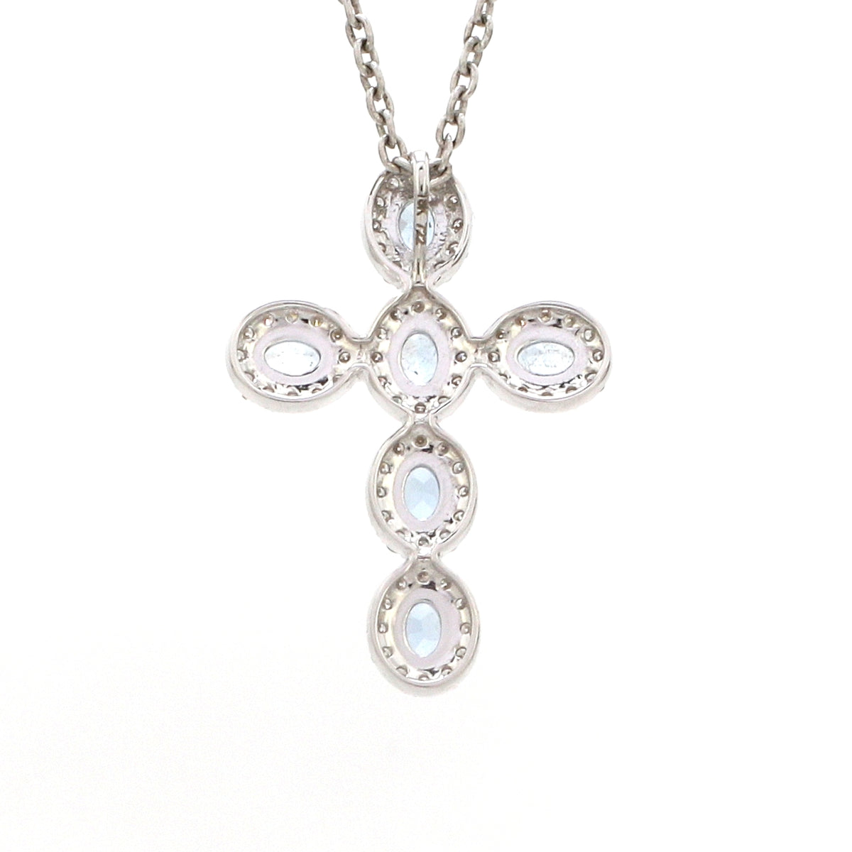 Diamond Aquamarine Pendant