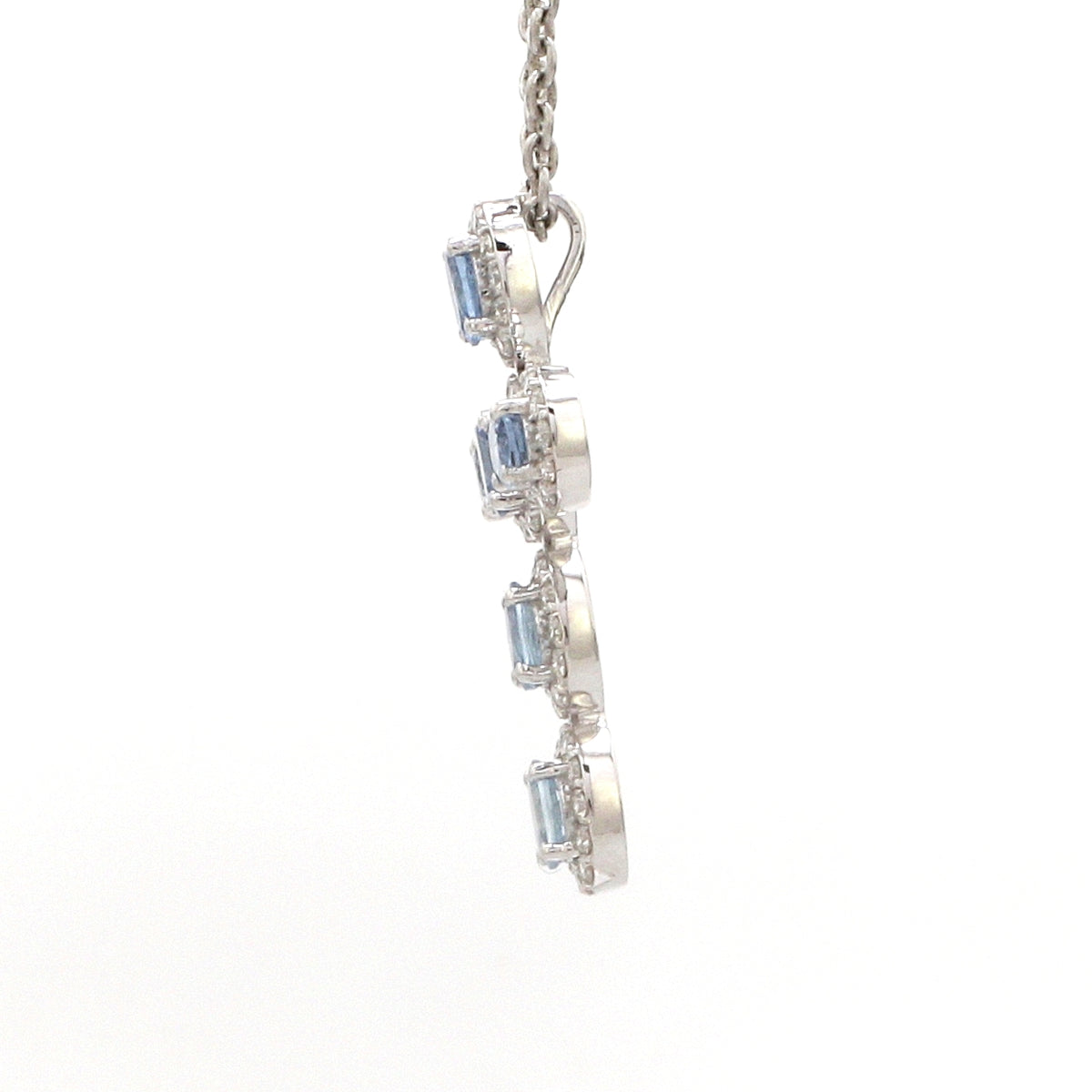 Diamond Aquamarine Pendant