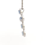 Diamond Aquamarine Pendant