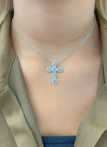 Diamond Aquamarine Pendant
