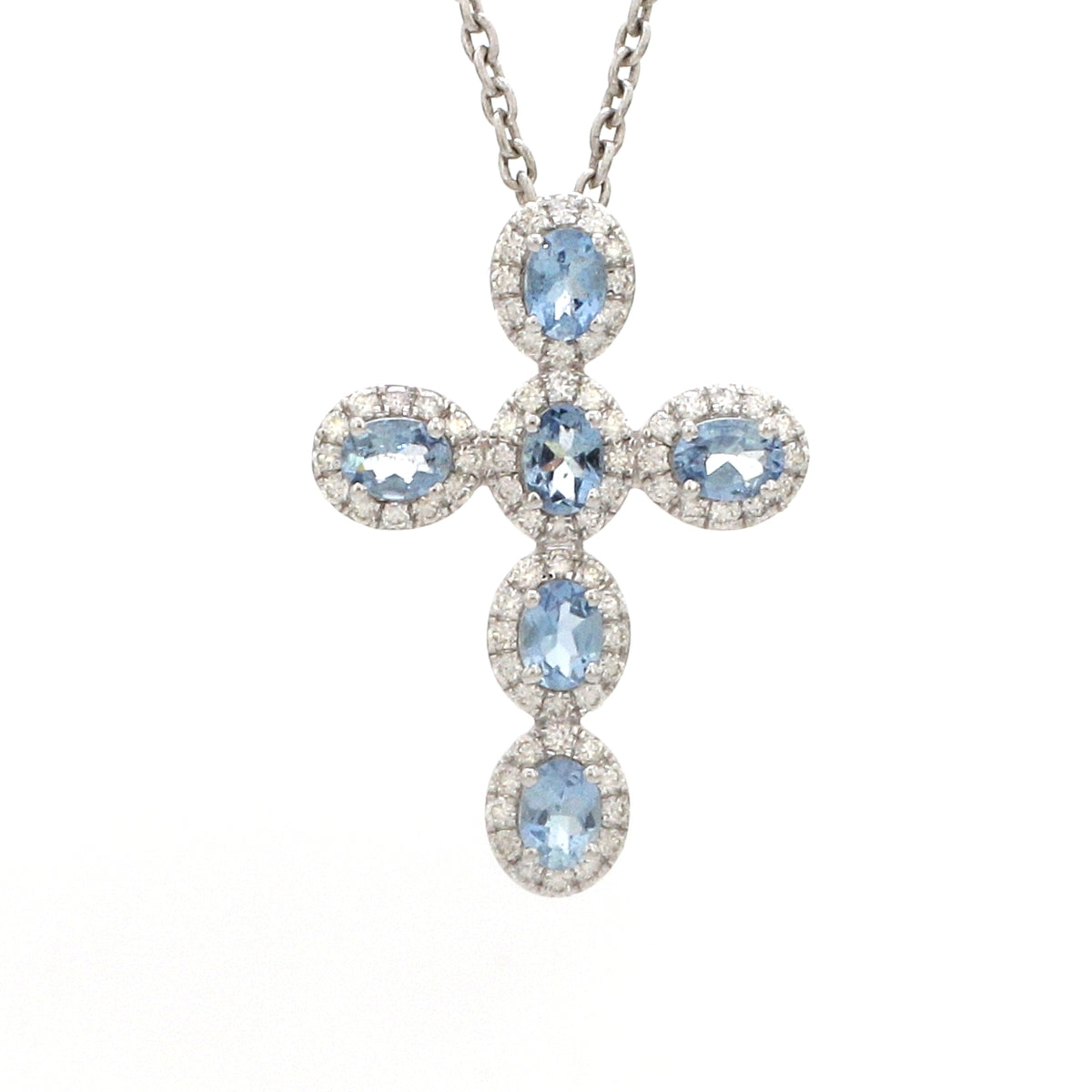 Diamond Aquamarine Pendant