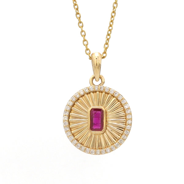 Diamond Ruby Pendant