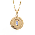 Diamond Blue Sapphire Pendant