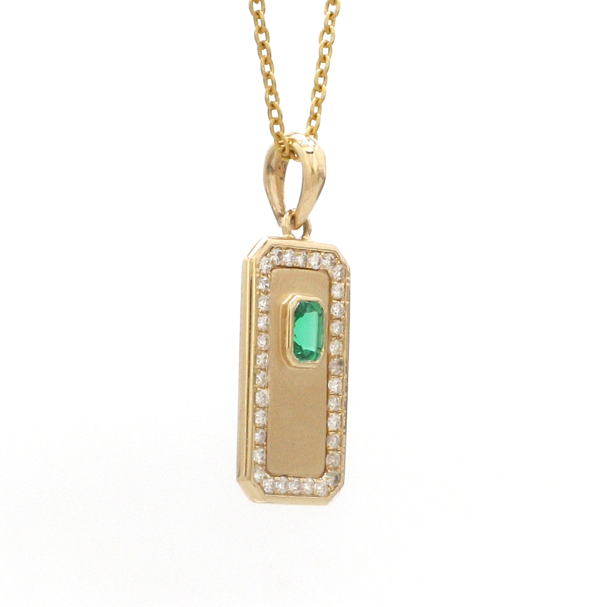 Diamond Emerald Pendant
