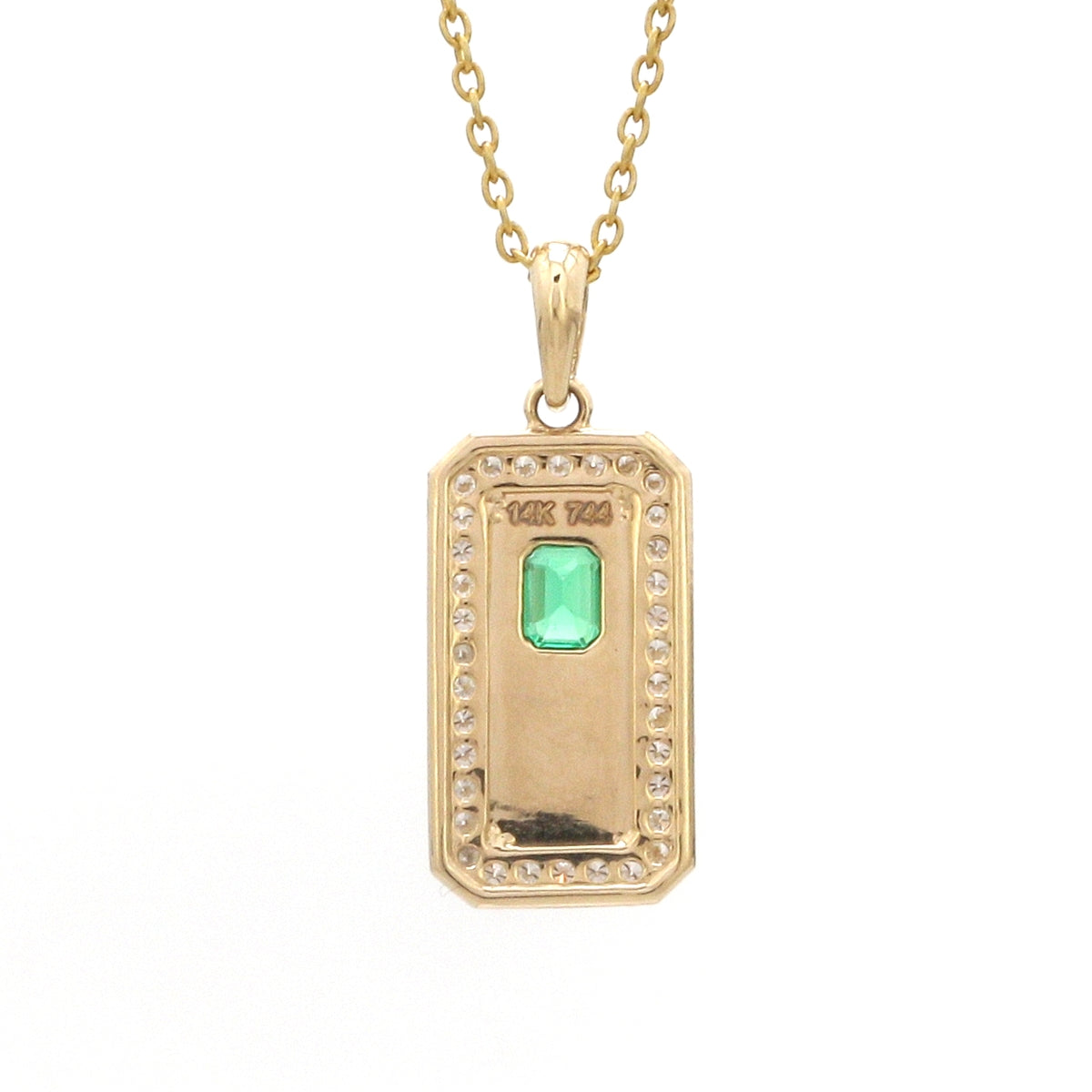 Diamond Emerald Pendant