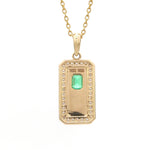 Diamond Emerald Pendant