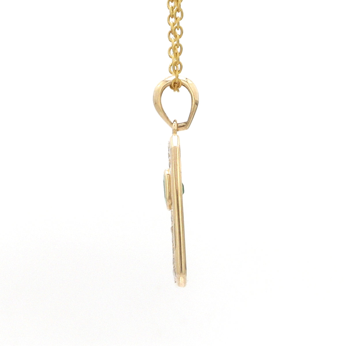 Diamond Emerald Pendant