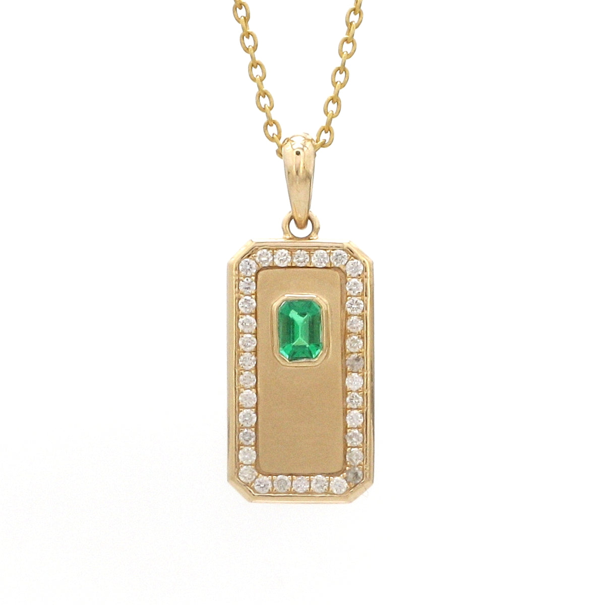 Diamond Emerald Pendant
