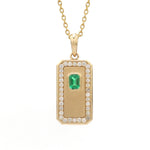 Diamond Emerald Pendant
