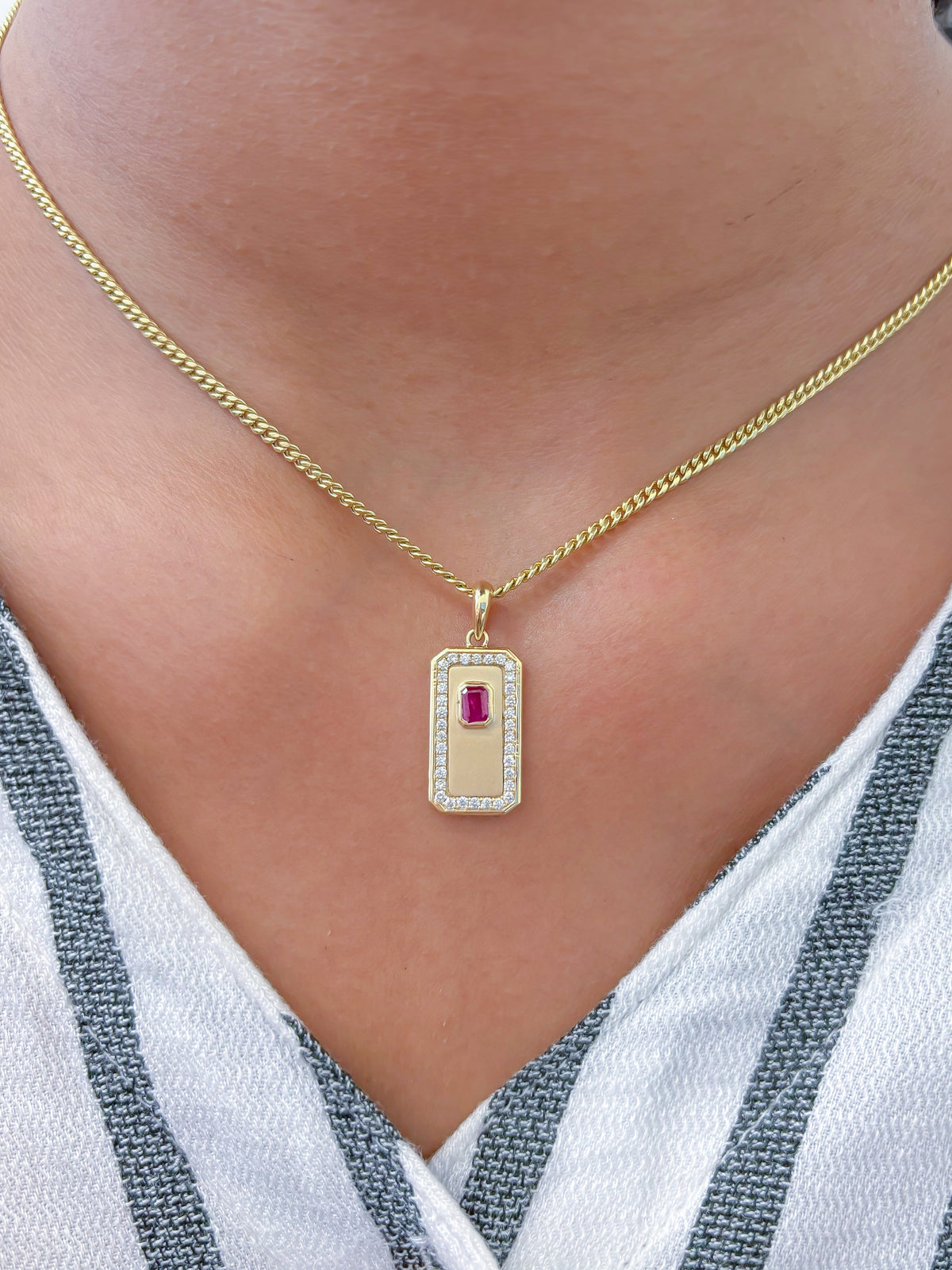 Diamond Ruby Pendant