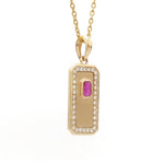 Diamond Ruby Pendant