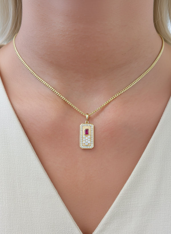 Diamond Ruby Pendant