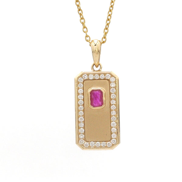 Diamond Ruby Pendant