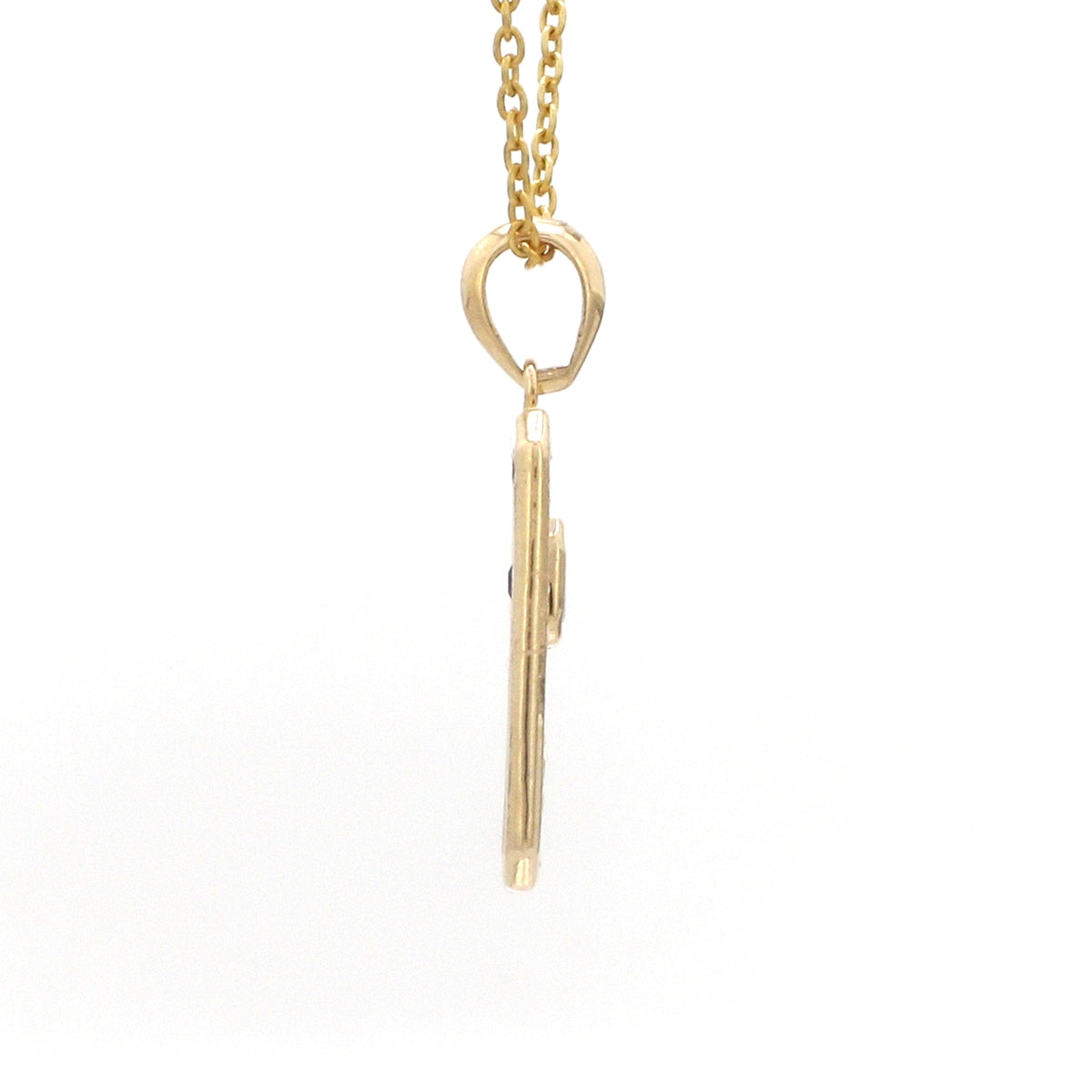 Diamond Blue Sapphire Pendant
