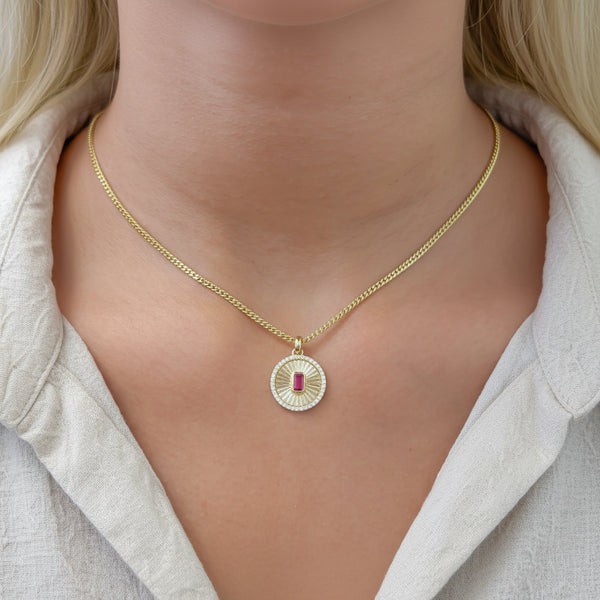 Diamond Ruby Pendant